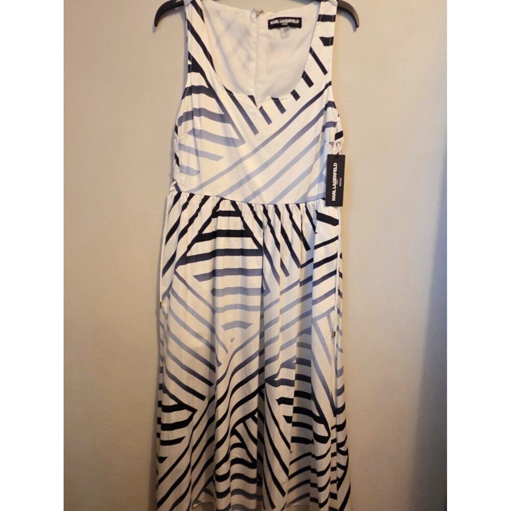 NWT Nautical Karl Lagerfeld Midi Dress | Women's Size 8